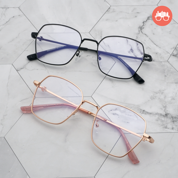 MetroSunnies Bella Specs (Rose Gold) / Con-Strain Blue Light / Anti-Radiation Computer Eyeglasses