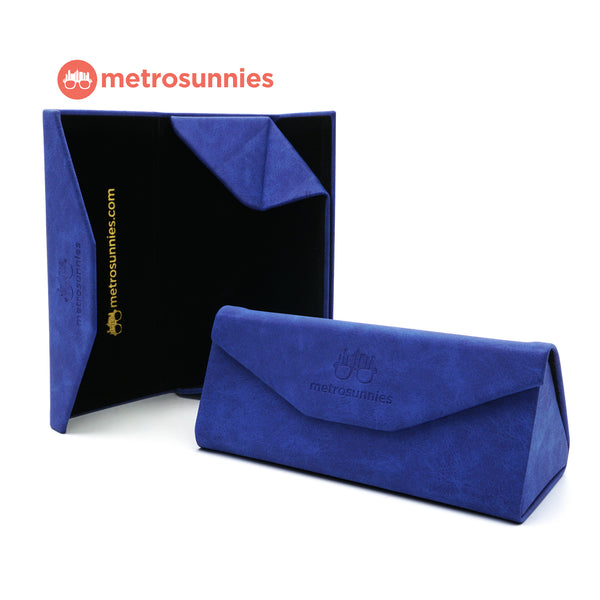 MetroSunnies Caddy Foldable Case Holder (Blue) / Eyewear Case Holder for Sunnies and Specs