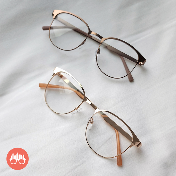 MetroSunnies Camilla Specs (Nude) / Replaceable Lens / Eyeglasses for Men and Women