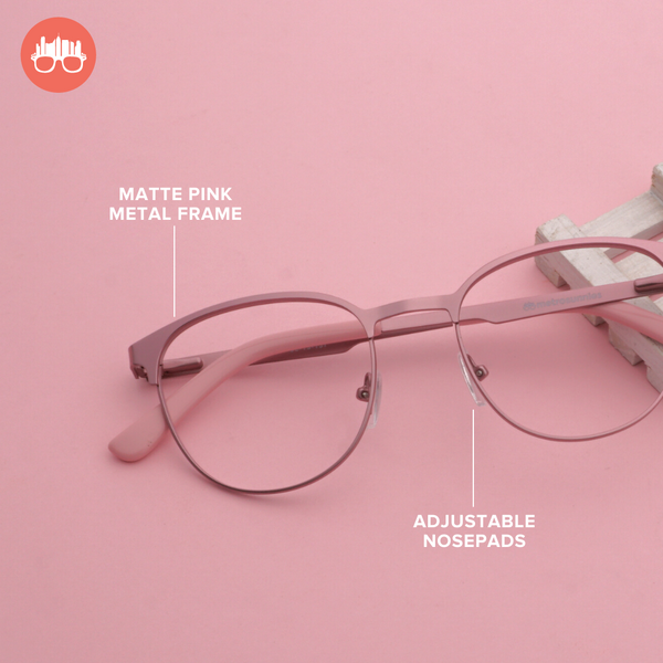 MetroSunnies Camilla Specs (Rose Gold) / Replaceable Lens / Eyeglasses for Men and Women