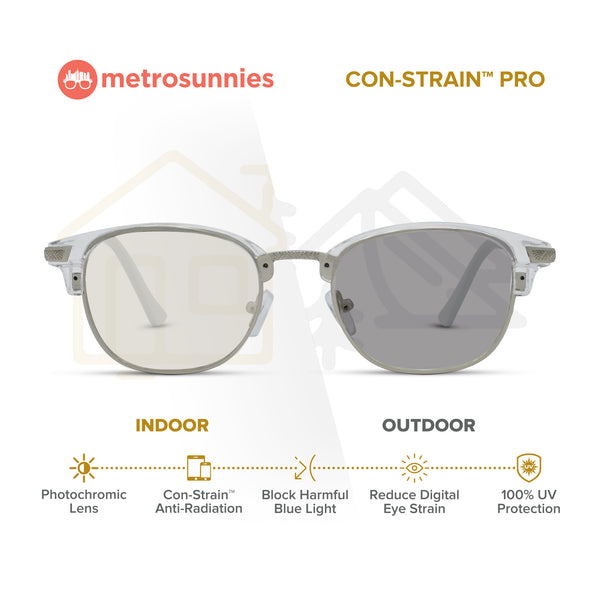 MetroSunnies Cassie Specs (Clear) / Replaceable Lens / Eyeglasses for Men and Women