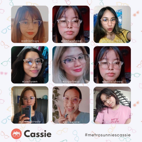 MetroSunnies Cassie Specs (Clear) / Con-Strain Blue Light / Anti-Radiation Computer Eyeglasses