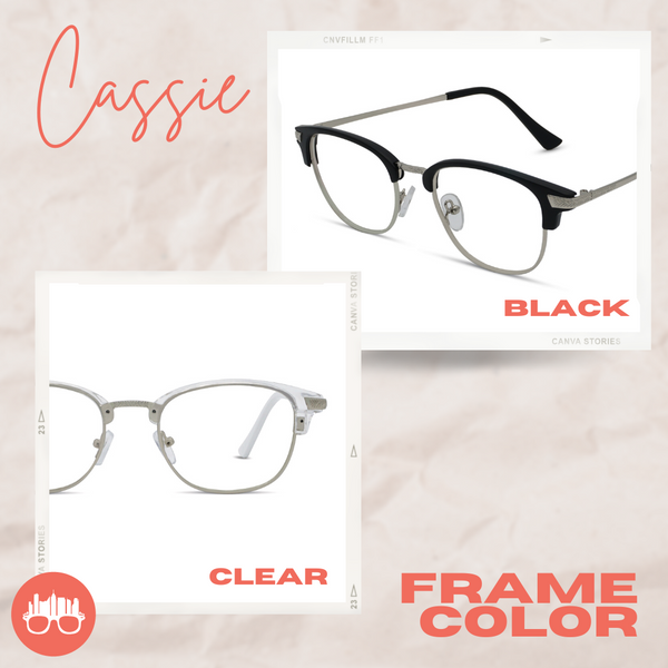 MetroSunnies Cassie Specs (Clear) / Replaceable Lens / Eyeglasses for Men and Women