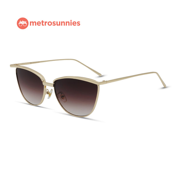 MetroSunnies Charlote Sunnies (Brown) / Sunglasses with UV400 Protection / Fashion Eyewear Unisex