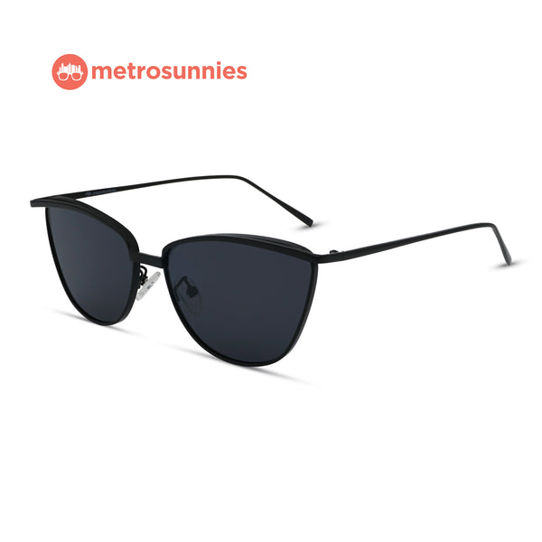 MetroSunnies Charlote Sunnies (Onyx) / Sunglasses with UV400 Protection / Fashion Eyewear Unisex