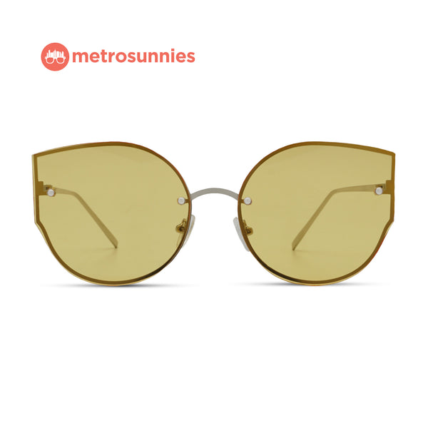 MetroSunnies Clara Sunnies (Honey) / Sunglasses with UV400 Protection / Fashion Eyewear Unisex