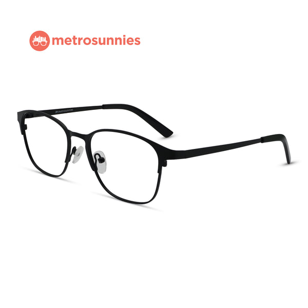 MetroSunnies Clay Specs (Black) / Con-Strain Blue Light / Anti-Radiation Computer Eyeglasses