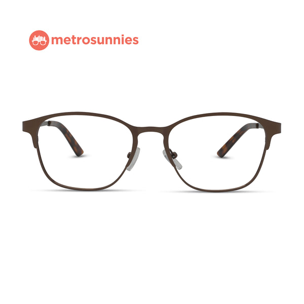 MetroSunnies Clay Specs (Brown) / Replaceable Lens / Eyeglasses for Men and Women