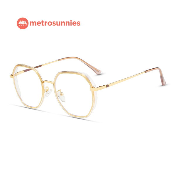 MetroSunnies Clyde Specs (Champagne) / Con-Strain Blue Light / Versairy / Anti-Radiation Eyeglasses