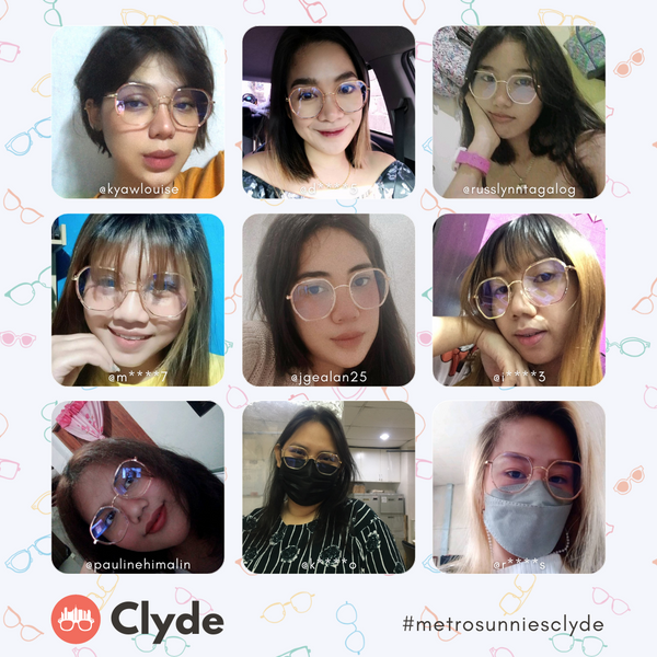 MetroSunnies Clyde Specs (Champagne) / Con-Strain Blue Light / Versairy / Anti-Radiation Eyeglasses