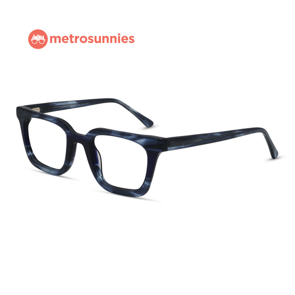 MetroSunnies Cody Specs (Gray) / Handmade Acetate / Replaceable Lens / Eyeglasses