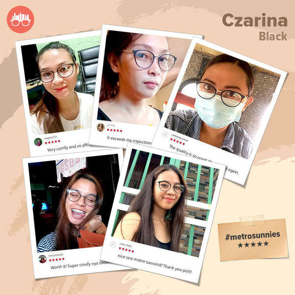 MetroSunnies Czarina Specs (Black) / Con-Strain Blue Light / Versairy / Anti-Radiation Eyeglasses