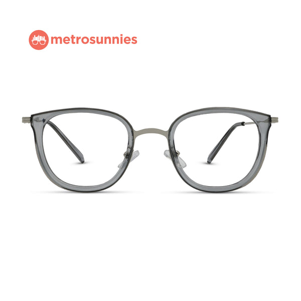 MetroSunnies Daisy Specs (Gray) / Replaceable Lens / Eyeglasses for Men and Women