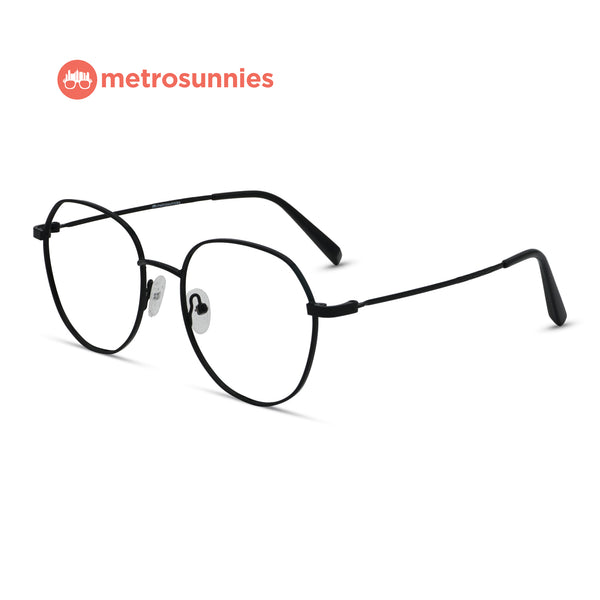 MetroSunnies David Specs (Black) / Replaceable Lens / Eyeglasses for Men and Women