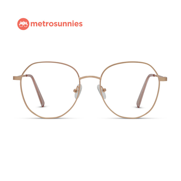MetroSunnies David Specs (Rose Gold) / Replaceable Lens / Eyeglasses for Men and Women