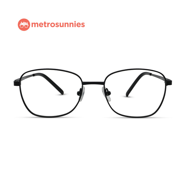 MetroSunnies Dawson Specs (Black) / Replaceable Lens / Eyeglasses for Men and Women