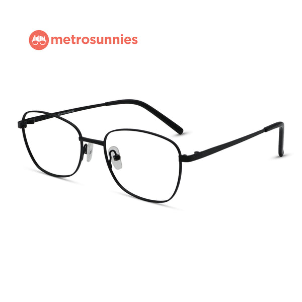 MetroSunnies Dawson Specs (Black) / Replaceable Lens / Eyeglasses for Men and Women