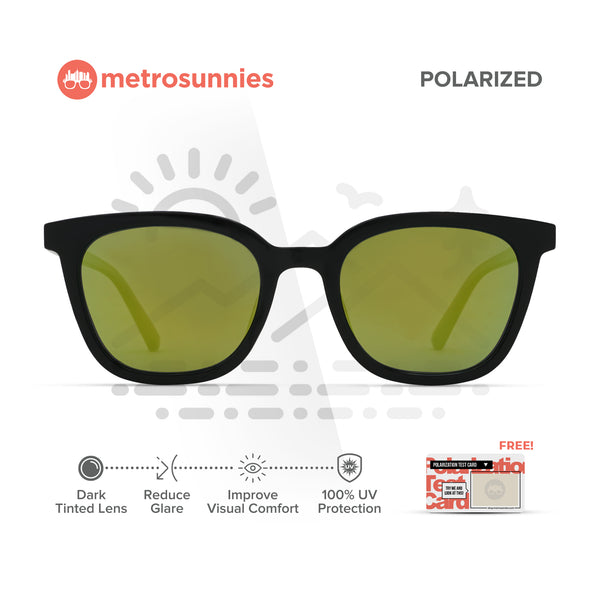 MetroSunnies Dewey Sunnies (Lime) / Polarized Sunglasses UV400 / Fashion Eyewear for Men and Women