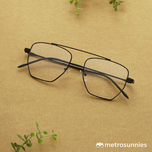 MetroSunnies Donald Specs (Black) / Replaceable Lens / Eyeglasses for Men and Women
