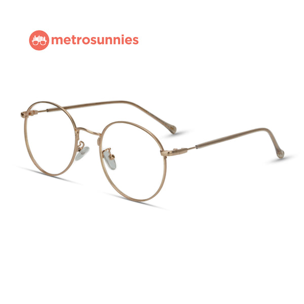 MetroSunnies Dreamer Specs (Rose Gold) / Con-Strain Blue Light / Anti-Radiation Computer Eyeglasses