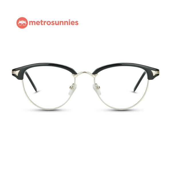 MetroSunnies Natalie Specs (Black) / Replaceable Lens / Eyeglasses for Men and Women