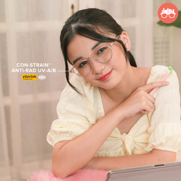 MetroSunnies Duchess Specs (Pink) / Con-Strain Blue Light / Anti-Radiation Computer Eyeglasses