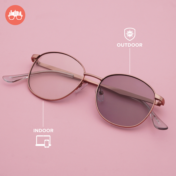 MetroSunnies Ellie Specs (Pink) / Replaceable Lens / Eyeglasses for Men and Women