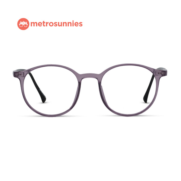MetroSunnies Emerson Specs (Purple) / Replaceable Lens / Versairy Ultralight Weight / Eyeglasses
