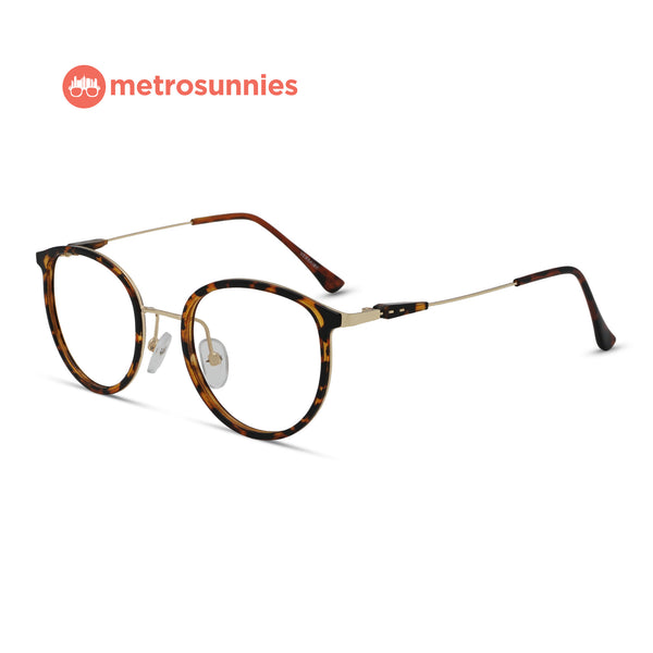 MetroSunnies Emma Specs (Leopard) / Replaceable Lens / Versairy Ultralight Weight / Eyeglasses