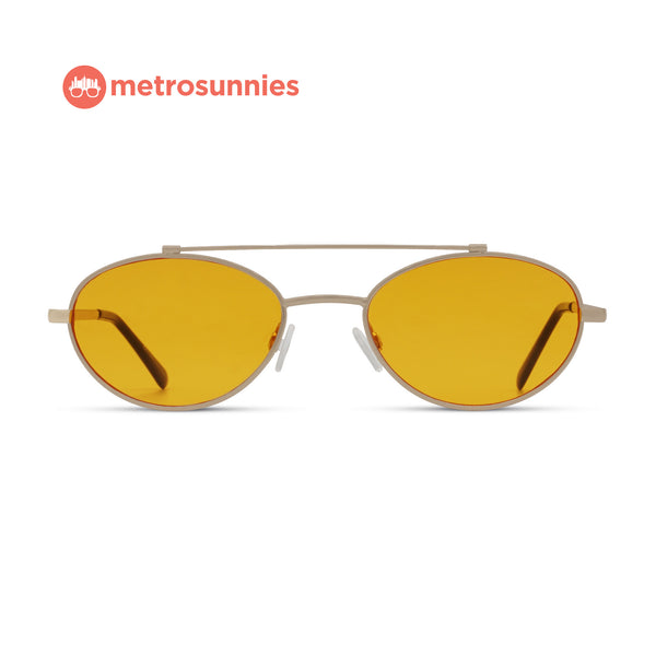 MetroSunnies Evan Sunnies (Apricot) / Sunglasses with UV400 Protection / Fashion Eyewear Unisex