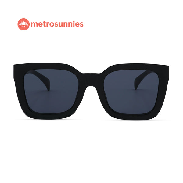 MetroSunnies Eve Sunnies (Black) / Sunglasses with UV400 Protection / Fashion Eyewear Unisex