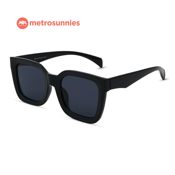 MetroSunnies Eve Sunnies (Black) / Sunglasses with UV400 Protection / Fashion Eyewear Unisex