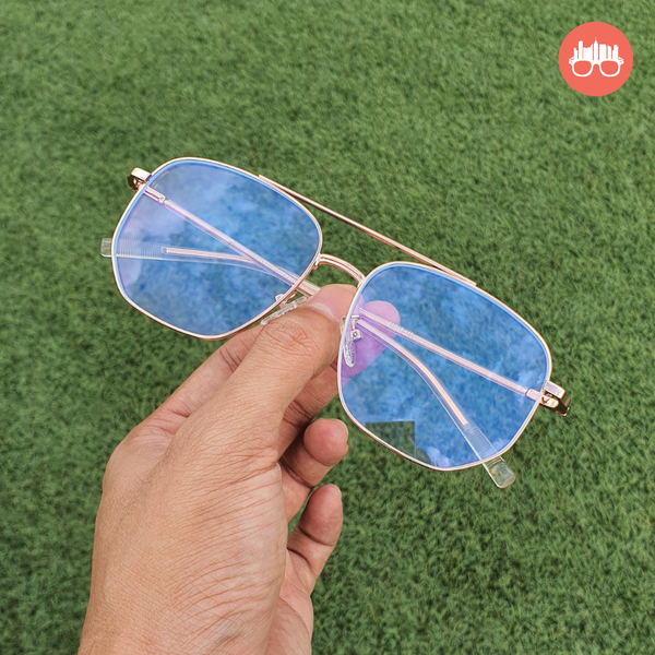 MetroSunnies Felix Specs (Rose Gold) / Con-Strain Blue Light / Anti-Radiation Computer Eyeglasses