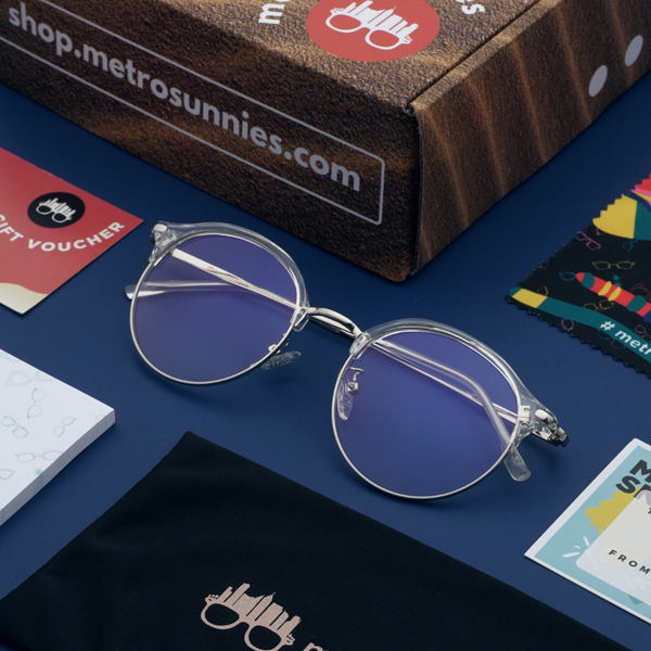 MetroSunnies Florence Specs (Clear) / Con-Strain Blue Light / Anti-Radiation Computer Eyeglasses