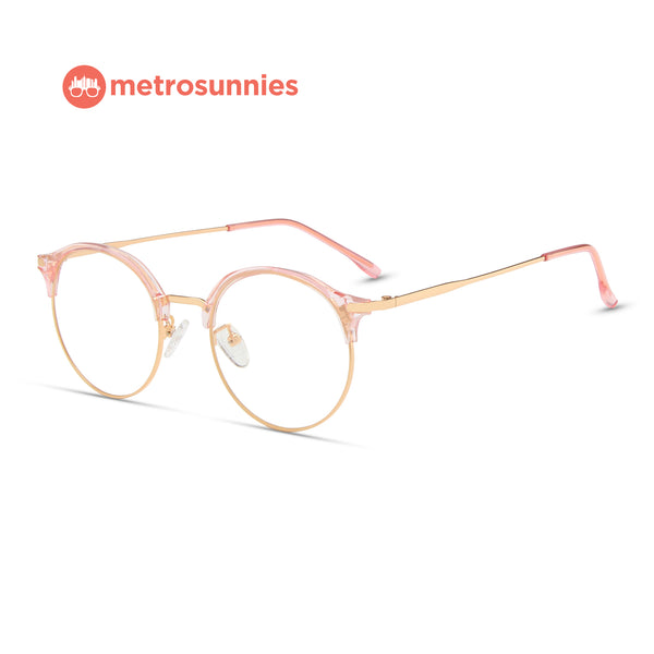 MetroSunnies Florence Specs (Pink) / Con-Strain Blue Light / Anti-Radiation Computer Eyeglasses