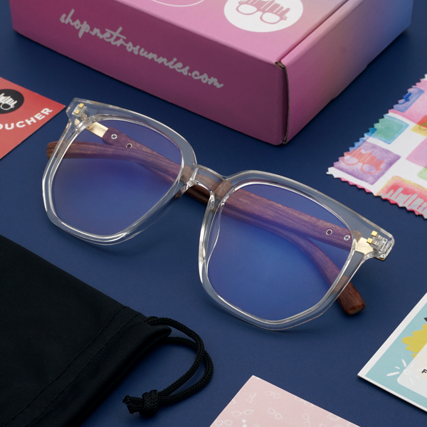 MetroSunnies Forest Specs (Clear) / Con-Strain Blue Light / Versairy / Anti-Radiation Eyeglasses