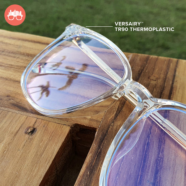 MetroSunnies Fox Specs (Champagne) / Con-Strain Blue Light / Versairy / Anti-Radiation Eyeglasses