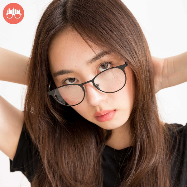 MetroSunnies Geri Specs (Black) / Con-Strain Blue Light / Anti-Radiation Computer Eyeglasses