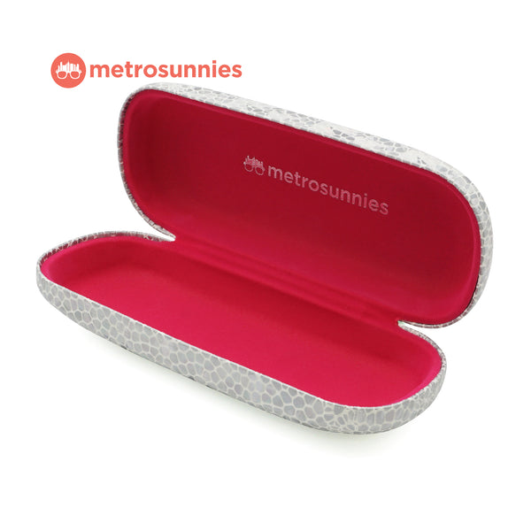 MetroSunnies Glitz Hard Case Holder (Silver) / Eyewear Case Holder for Sunnies and Specs