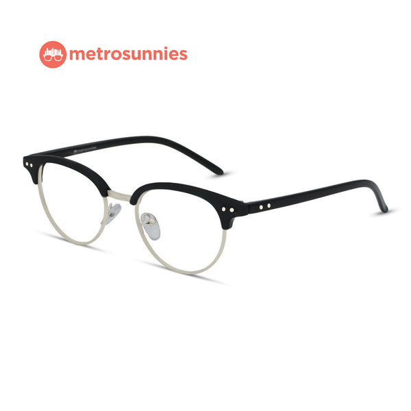 MetroSunnies Greg Specs (Black) / Replaceable Lens / Eyeglasses for Men and Women
