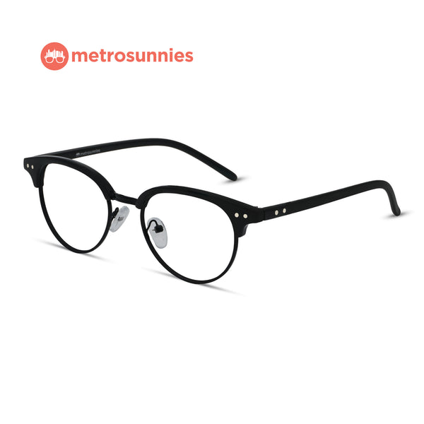MetroSunnies Greg Specs (Coal) / Replaceable Lens / Eyeglasses for Men and Women