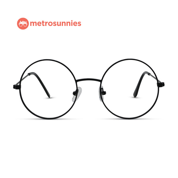 MetroSunnies Harry Specs (Black) / Replaceable Lens / Eyeglasses for Men and Women