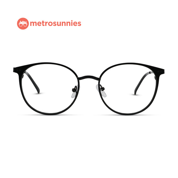 MetroSunnies Haven Specs (Black) / Replaceable Lens / Eyeglasses for Men and Women