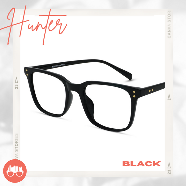 MetroSunnies Hunter (Black) / Con-Strain PRO Photochromic Blue Light / UV400 / Anti-Radiation