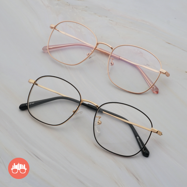 MetroSunnies Iggy Specs (Rose Gold) / Con-Strain Blue Light / Anti-Radiation Computer Eyeglasses