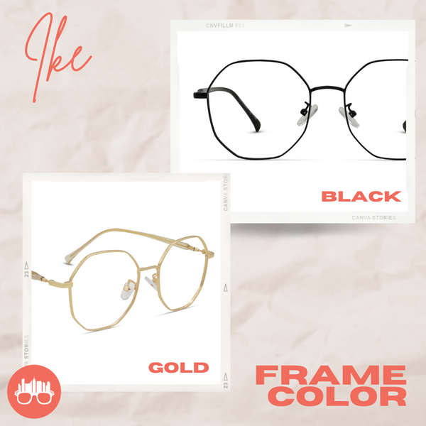 MetroSunnies Ike Specs (Black) / Con-Strain Blue Light / Anti-Radiation Computer Eyeglasses