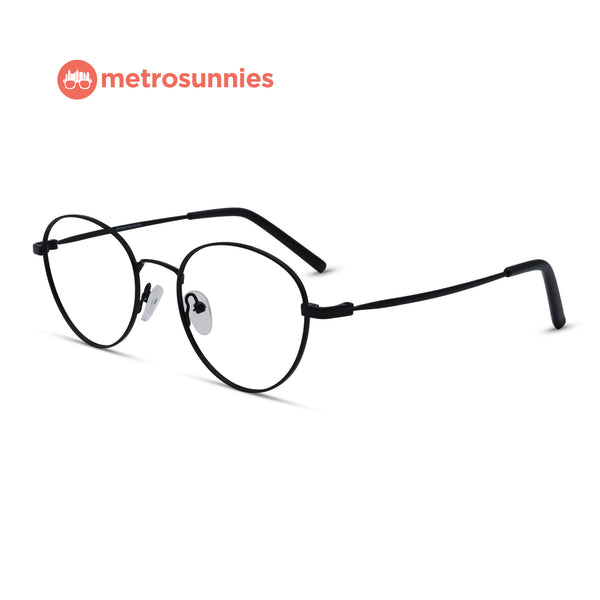 MetroSunnies Ingrid Specs (Black) / Replaceable Lens / Eyeglasses for Men and Women