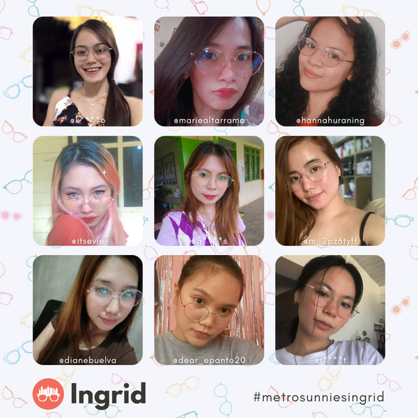 MetroSunnies Ingrid Specs (Rose Gold) / Replaceable Lens / Eyeglasses for Men and Women