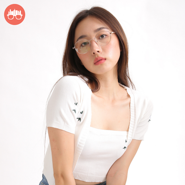 MetroSunnies Ingrid Specs (Rose Gold) / Replaceable Lens / Eyeglasses for Men and Women