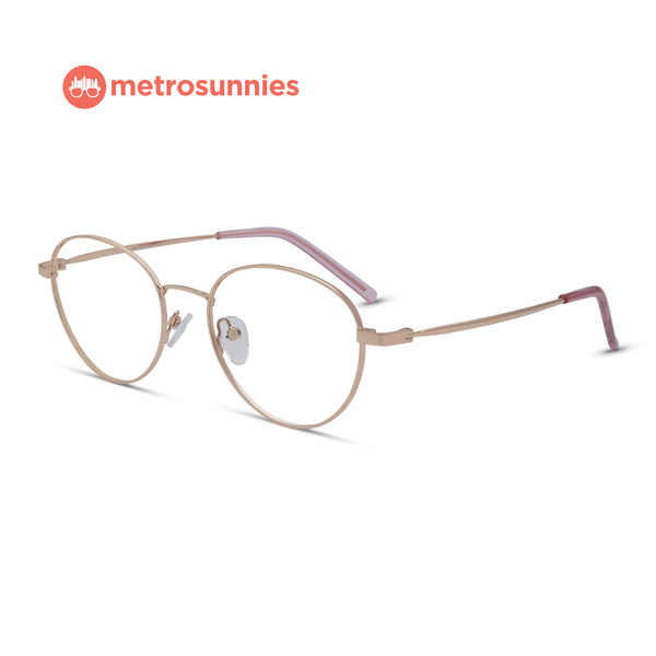 MetroSunnies Ingrid Specs (Rose Gold) / Con-Strain Blue Light / Anti-Radiation Computer Eyeglasses